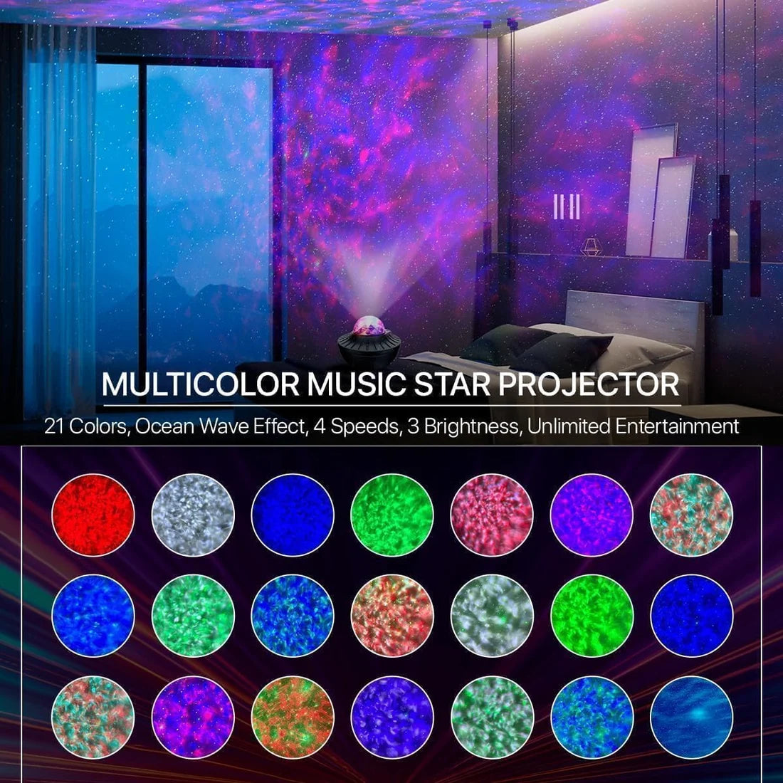 Galaxy Ocean Light Projector
