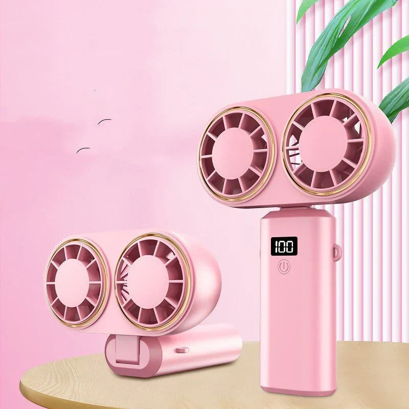 USB Handheld Mini Fan Foldable Portable Neck